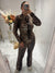 Brown leopard print GYM SET