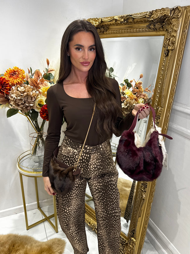 Faux fur bags