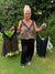 V neck lace vests