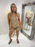 Gold button short set 8-16