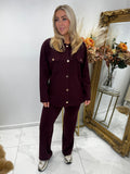 Gold button “SHANICE” tracksuit