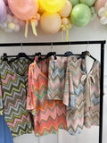 Zig zag BOW short set