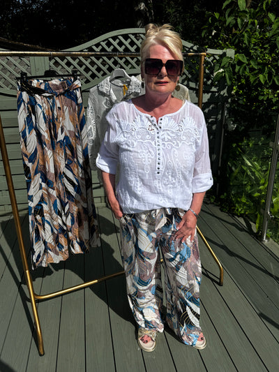 Slinky printed trousers