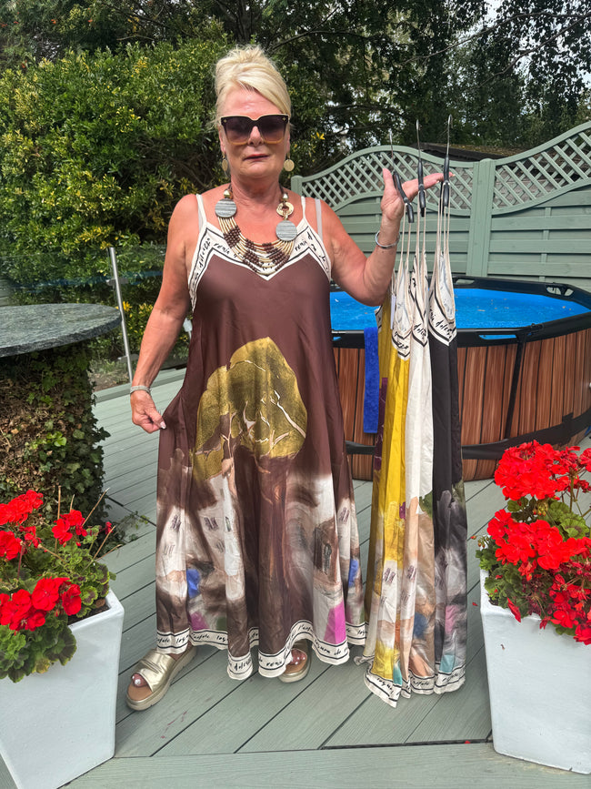 ROME satin dress