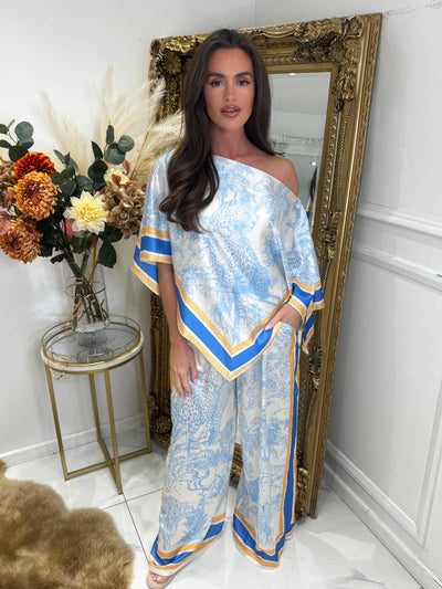 ANIMAL PRINT top & trouser set