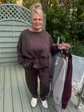 Plain PEPLUM tracksuit
