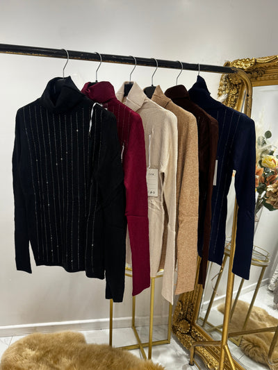 Diamanté ROLL NECK