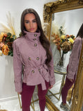 Wine check lightweight jacket