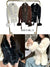 Faux fur cardigan