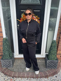 Black 2 pocket tracksuit