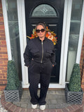 Black 2 pocket tracksuit