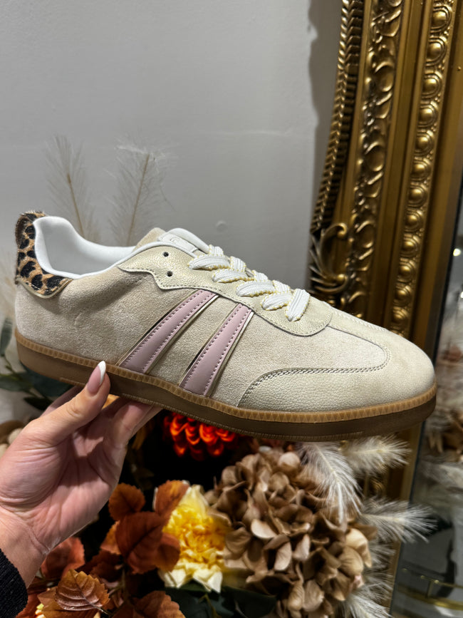 Beige stripe TRAINER