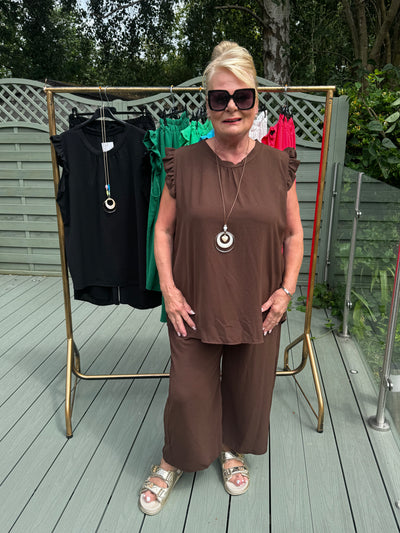 KATIE necklace trouser set