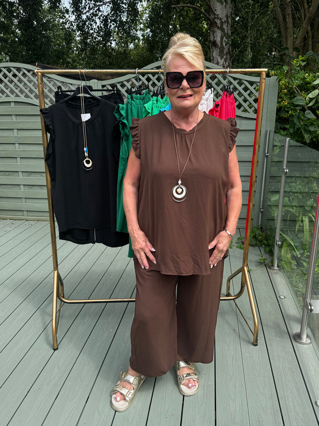 KATIE necklace trouser set