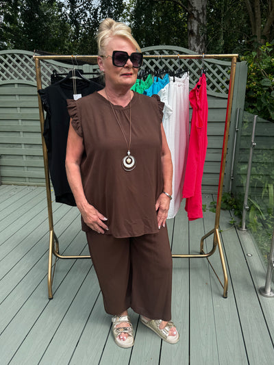 KATIE necklace trouser set